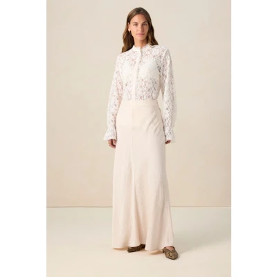 Afbeelding van Sissy Boy Dames Witte maxi rok (Maat S)
