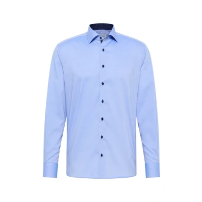 Afbeelding van Eterna Pinpointhemd Modern FIT Overhemd, Heren, Maat: 38x65, Mittelblau