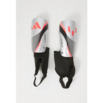 Afbeelding van adidas Performance Messi Unisex Scheenbeschermers silvercoloured/lucid red/black voor kinderen, Maat: 100 120, Silver coloured/lucid