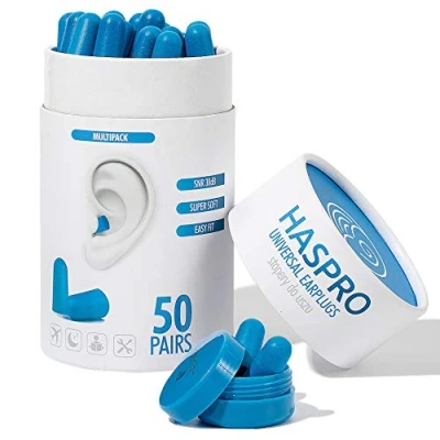 Afbeelding van Haspro Tube50 Oordopjes I 50 paar Multi pack geel