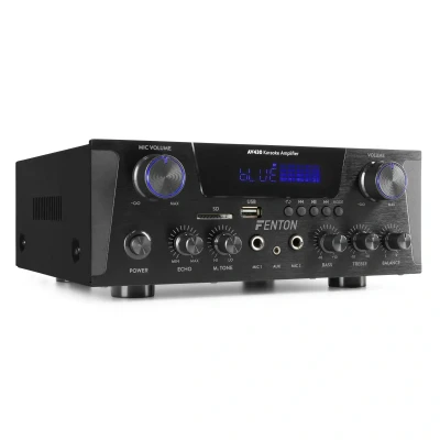 Afbeelding van Fenton AV430B karaoke versterker met Bluetooth 2x 300W mp3 speler