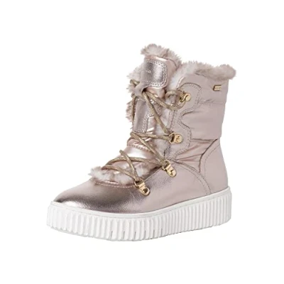 Afbeelding van Tamaris Snowboots, Dames, Maat: 41, Light gold Textiel/ synthetisch