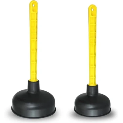 Afbeelding van Mario10 (Set van 2) 11,5 cm/5.5 &quot;Rubber Gootsteen Plunjer Toilet Unblocker Heavy Duty Badkamer Afvoer Tool om Ontstoppen Douche voor Sink