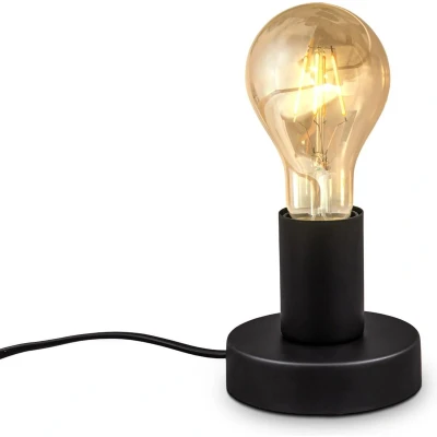 Afbeelding van B.K.Licht Industriële Tafellamp met retro design bedlamp voor binnen aan/uit schakelaar Ø10cm E27 fitting excl. lichtbron