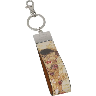 Afbeelding van Goebel Gustav Klimt Sleutelhanger De Kus Kunstleer 16cm