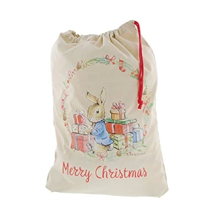 Afbeelding van Peter Rabbit Christmas Sack Zak voor Kerstcadeautjes
