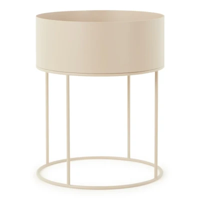 Afbeelding van Ferm LIVING Plant Box Round plantenbak voor binnen Ø40 cm Beige