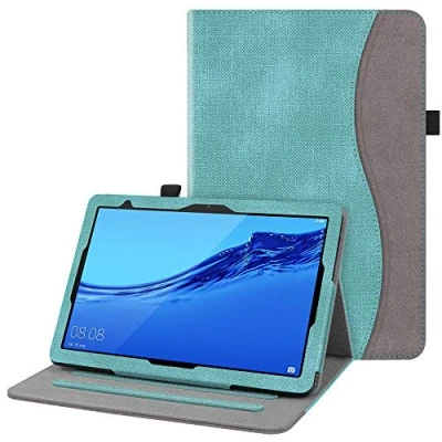 Afbeelding van Fintie Case voor Huawei MediaPad T5 10, Light Stand Cover Slim met Standaard Functie Compatibel 10 10.1 Zoll 2018 Tablet PC, Turquoise