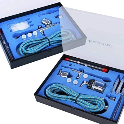 Afbeelding van ABPST03 airbrush pistolen set, 32 delig, met veel toebehoren