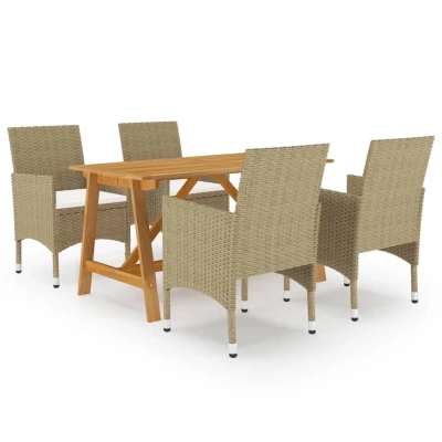 Afbeelding van 5 delige Tuinset beige