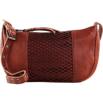 Afbeelding van FREDsBRUDER Leren Schoudertas MY Crossbag Rustic Orange Terracotta