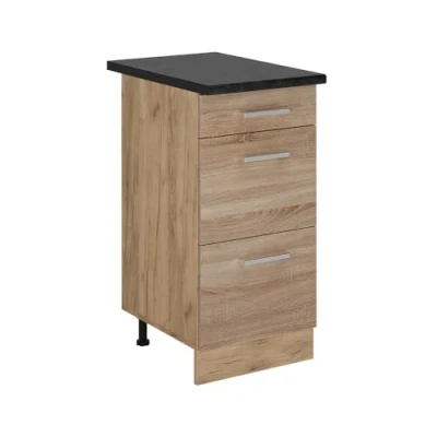 Afbeelding van Vicco Keukenonderkast R Line, Sonoma/Krachtige eik goud, 40 cm met laden, WB Antraciet