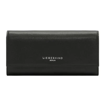 Afbeelding van LIEBESKIND BERLIN Leren Portemonnee Soft Nappa Valentina Wallet Black Zwart