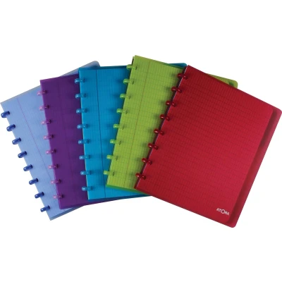 Afbeelding van Atoma Trendy Schrift, Ft A5, 144 Bladzijden, Pp, Commercieel Geruit, Geassorteerde Kleuren Schrift