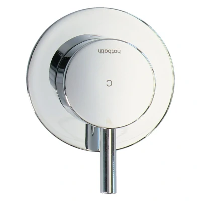 Afbeelding van HotBath Cobber Afbouwdeel Inbouw stopkraan knop met C Chroom CB010CEXTCR