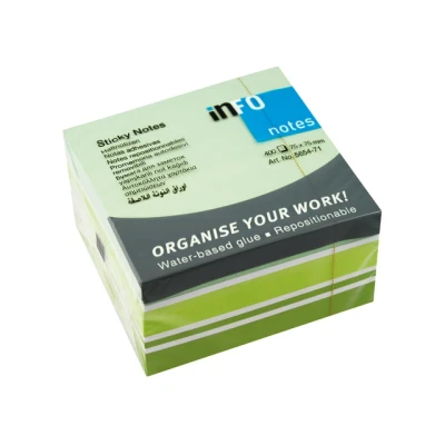 Afbeelding van Info Notes In 5654 71 75X75Mm Mix Blok A 400 Vel