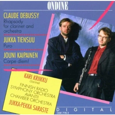 Afbeelding van Kriikku Kari, Finnish Radio Symphony Orchestra, Jukka Pekka Saraste Rhapsody for Clarinet and Orchestra/Puro/Carpe Diem! (CD)