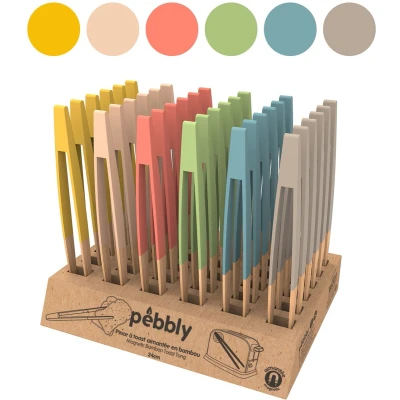 Afbeelding van Pebbly Display with 36 toast tongs Limited Edition Summer 2021