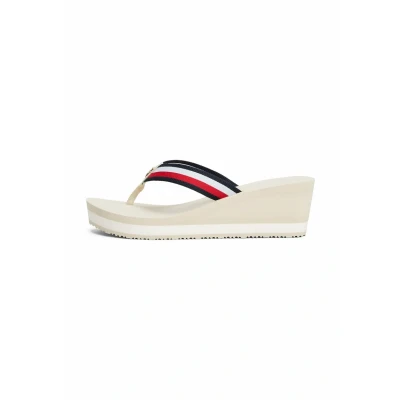 Afbeelding van Tommy Hilfiger Corporate Webbing Badslippers, Dames, Maat: 39, Muslin Polyester