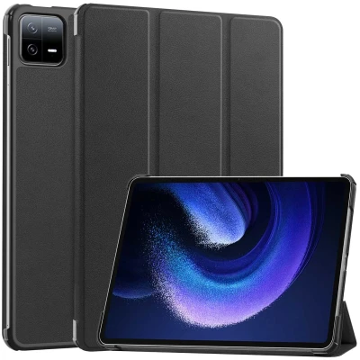 Afbeelding van Xiaomi Pad 6 Pro Hoes: iMoshion Trifold Bookcase Zwart Kunstleder Tablet Hoezen