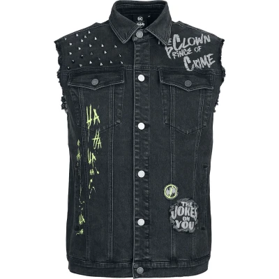 Afbeelding van Batman The Joker Clown Prince of Crime Vest black denim L