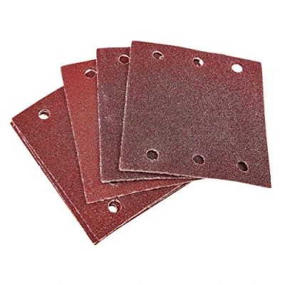 Afbeelding van Amtech V4045 P80 Haak en lus vierkante vellen, 10 delige set, 110 mm x 100 schuurpapier, 240 V