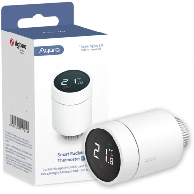 Afbeelding van Aqara Radiatorthermostaat SRTS A01 Wit Apple HomeKit, Alexa (apart basisstation nodig), Google Home IFTTT nodig)