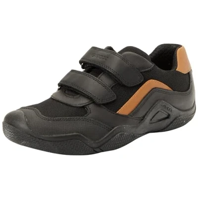 Afbeelding van Geox JR Wader C Sneakers, zwart/bruin, 25 EU, zwart bruin, EU