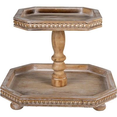 Afbeelding van Clayre &amp; Eef Bruine Etagère 38*33*31 cm 6H2083