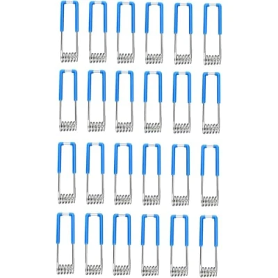 Afbeelding van 24 pcs Vasthouden Spring Clips Bevestigen Klemmen Licht Fittings 1.5x60mm voor GU10 MR16 Downlight Spotlight Ingebouwde Plafond Verlichting