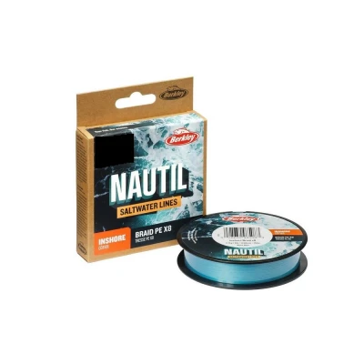 Afbeelding van Berkley Nautil Inshore x8 Gevlochten lijn Aqua Blue 300m 0.17mm (8.1kg)