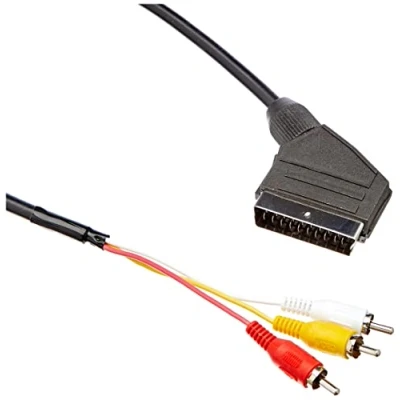 Afbeelding van Lanberg CA EURC 10CC 0018 BK &quot;Scart RCA 3x&quot; kabel audio video, 1,8 m zwart