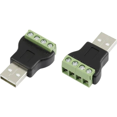 Afbeelding van TRU COMPONENTS LT USB4M USB connector met schroefaansluiting Stekker, recht stekker type A Inhoud: 1 stuk(s)
