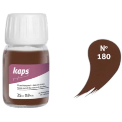 Afbeelding van Kaps super color leer &amp; kunstleer verf inc.cleaner (180) Chocolade 25ml