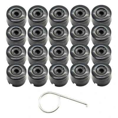 Afbeelding van Arotzelox 20* wielschroefdoppen 19 mm voor Transporter T5 T6 2003 2020 wielmoerdoppen, auto wielmoer schroefkop afdekkappen