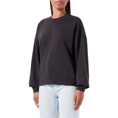 Afbeelding van Bestseller A/S Dames JXALLY RLX Short LS Crew SWT sweatshirt, zwart, L, Schwarz, L
