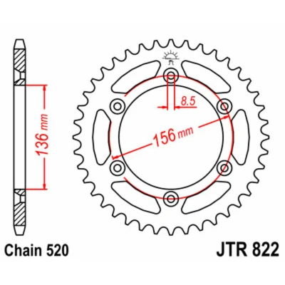 Afbeelding van Rek JT JTR822,47