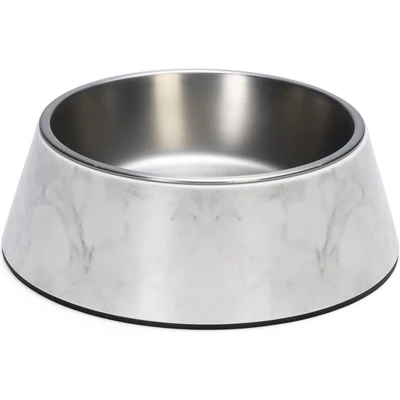 Afbeelding van Designed by Lotte Eetbak Meis Hondenvoerbak Melamine Wit 22 cm 700 ml