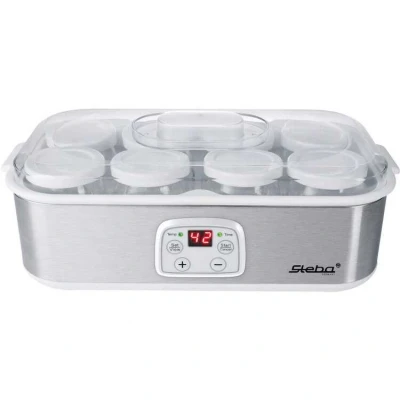Afbeelding van Steba JM3 Yoghurtmaker 8 potjes à 180 ml timer RVS