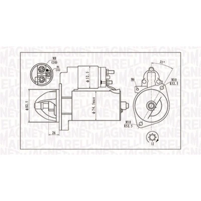 Afbeelding van Magneti Marelli Starter 063721410010