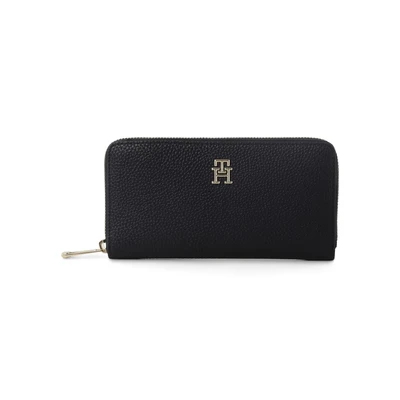 Afbeelding van Tommy Hilfiger Emblem Large Portemonnee, Dames, Maat: One Size, Space blue