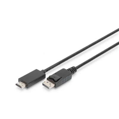 Afbeelding van Digitus AK 340303 020 S video kabel adapter 2 m HDMI Type A (Standaard) DisplayPort Zwart