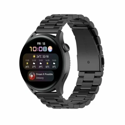 Afbeelding van Garmin Vivoactive 4 / 4L Stalen schakelband Zwart