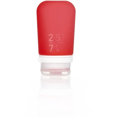 Afbeelding van humangear GoToob+ Medium 74ml Reisfles met vergrendeling dop Rood,