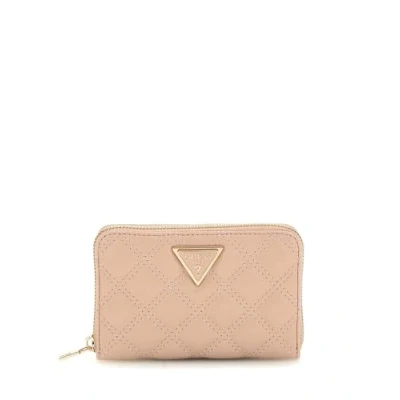 Afbeelding van GUESS Giully SLG Zip Around Wallet Light Beige