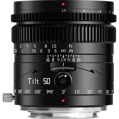 Afbeelding van TTArtisan 50mm F1.4 Tilt metalen body lens compatibel met Micro Four Thirds M43 Mount Zwart