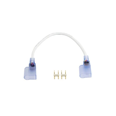Afbeelding van LED Neon Enkelkleurig Connector, 2 Aderig, Soldeervrij, 1 Meter