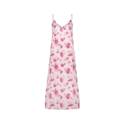 Afbeelding van Fabienne Chapot dames Lisa midi maxi jurk met bloemenprint in de kleur Roze, maat: 36