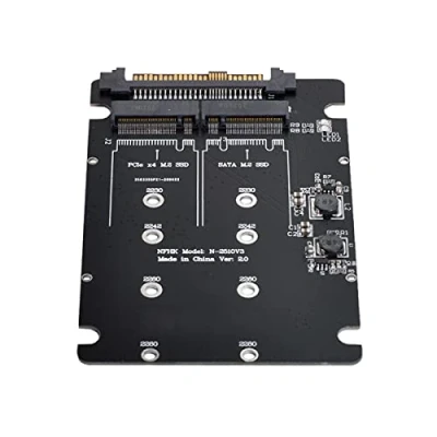 Afbeelding van Cablecc SFF 8639 NVME U.2 to Combo NGFF M.2 M Key SATA PCIe SSD Adapter voor moederbord Vervanging 750 p3600 p3700