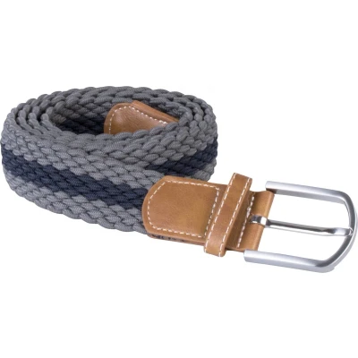 Afbeelding van K up Elastische gevlochten riem KP805 Mid Grey / Navy
